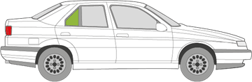 Afbeelding van Zijruit rechts Alfa Romeo 155