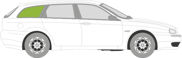 Afbeelding van Zijruit rechts Alfa Romeo 156 break