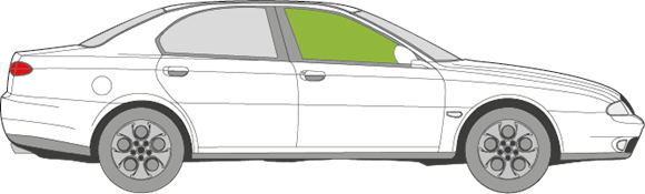 Afbeelding van Zijruit rechts Alfa Romeo 164 