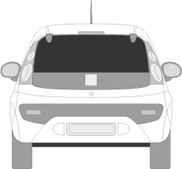 Afbeelding van Achterruit Citroën C1 3 deurs (DONKERE RUIT)