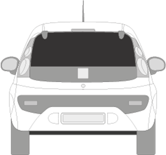 Afbeelding van Achterruit Citroën C1 5 deurs (DONKERE RUIT)