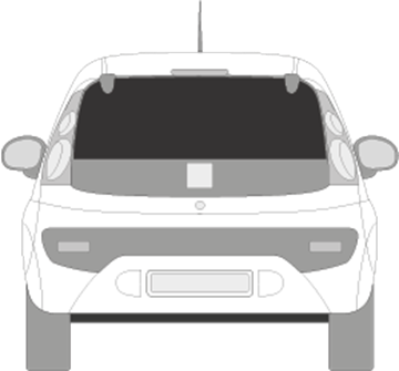 Afbeelding van Achterruit Citroën C1 5 deurs (DONKERE RUIT)