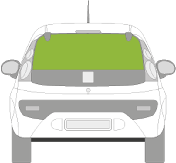 Afbeelding van Achterruit Peugeot 107 3 deurs