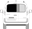 Afbeelding van Achterruit links Renault Kangoo (DONKER en verwarmd)