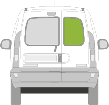 Afbeelding van Achterruit rechts Renault Kangoo 