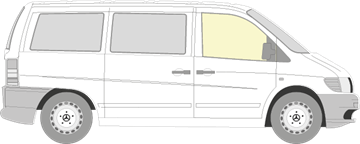 Afbeelding van Zijruit rechts Mercedes Vito (heldere ruit)