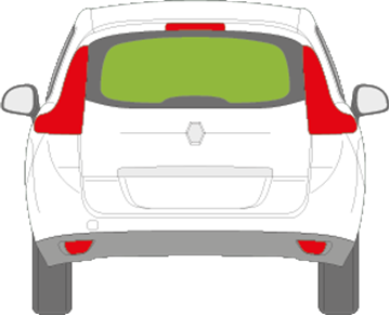 Afbeelding van Achterruit Renault Mégane Grand Scenic 