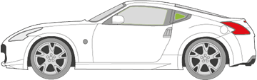 Afbeelding van Zijruit links Nissan 370Z