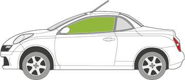 Afbeelding van Zijruit links Nissan Micra coupé/cabrio
