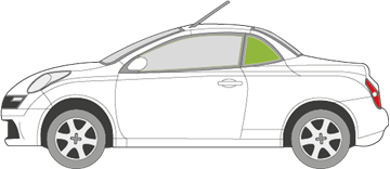 Afbeelding van Zijruit links Nissan Micra coupé/cabrio