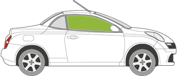 Afbeelding van Zijruit rechts Nissan Micra coupé/cabrio