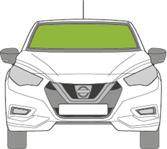 Afbeelding van Voorruit Nissan Micra