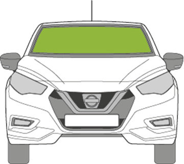 Afbeelding van Voorruit Nissan Micra 2019- sensor/camera 