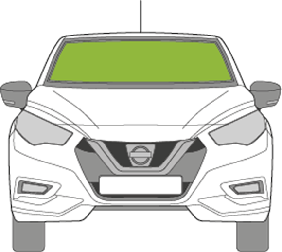 Afbeelding van Voorruit Nissan Micra 2019- sensor/camera 