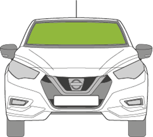 Afbeelding van Voorruit Nissan Micra 2019- sensor 