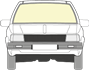 Afbeelding van Voorruit Nissan Micra 5 deurs (helder)