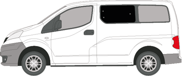 Afbeelding van Zijruit links Nissan NV200 (DONKERE RUIT)