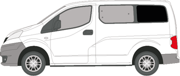Afbeelding van Zijruit links Nissan NV200 (DONKERE RUIT) 