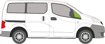 Afbeelding van Zijruit rechts Nissan NV200