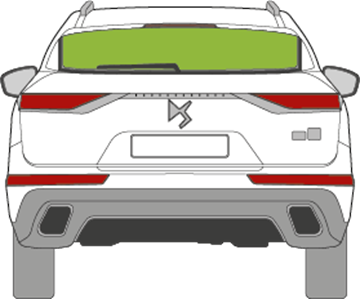Afbeelding van Achterruit Citroën DS 7 Crossback 