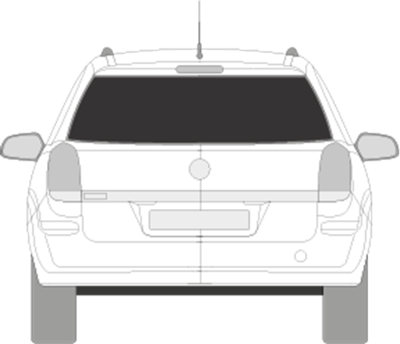 Afbeelding van Achterruit Opel Astra break (DONKERE RUIT)