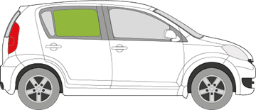 Afbeelding van Zijruit rechts Daihatsu Sirion