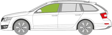 Afbeelding van Zijruit links Skoda Octavia Combi