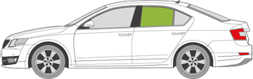 Afbeelding van Zijruit links Skoda Octavia 5 deurs