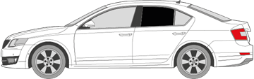 Afbeelding van Zijruit links Skoda Octavia 5 deurs (DONKERE RUIT)