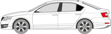 Afbeelding van Zijruit links Skoda Octavia 5 deurs (DONKERE RUI)