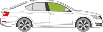 Afbeelding van Zijruit rechts Skoda Octavia 5 deurs