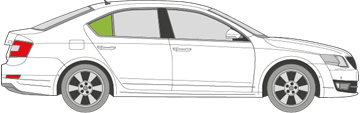 Afbeelding van Zijruit rechts Skoda Octavia 5 deurs