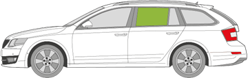 Afbeelding van Zijruit links Skoda Octavia Combi