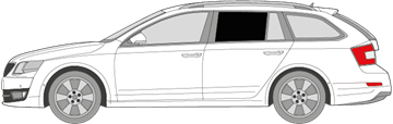 Afbeelding van Zijruit links Skoda Octavia Combi (DONKERE RUIT)