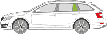 Afbeelding van Zijruit links Skoda Octavia Combi