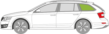 Afbeelding van Zijruit links Skoda Octavia Combi