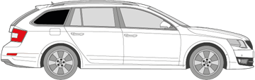 Afbeelding van Zijruit rechts Skoda Octavia Combi (DONKERE RUIT)