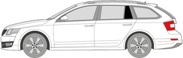 Afbeelding van Zijruit links Skoda Octavia Combi (DONKERE RUIT)