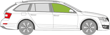 Afbeelding van Zijruit rechts Skoda Octavia Combi