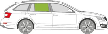 Afbeelding van Zijruit rechts Skoda Octavia Combi