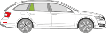 Afbeelding van Zijruit rechts Skoda Octavia Combi