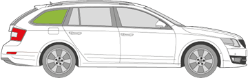 Afbeelding van Zijruit rechts Skoda Octavia Combi