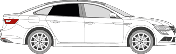 Afbeelding van Zijruit rechts Renault Talisman sedan (DONKERE RUIT)