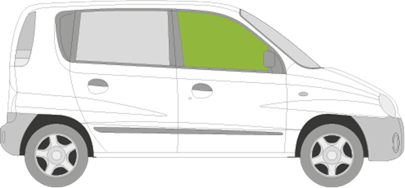 Afbeelding van Zijruit rechts Hyundai Atos 