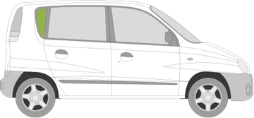 Afbeelding van Zijruit rechts Hyundai Atos 