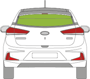 Afbeelding van Achterruit Hyundai i20 coupé 