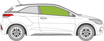 Afbeelding van Zijruit rechts Hyundai i20 coupé