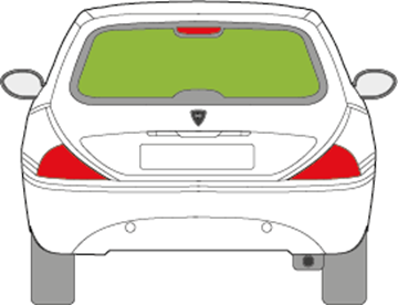 Afbeelding van Achterruit Lancia Ypsilon