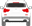 Afbeelding van Achterruit BMW X3 (DONKERE RUIT)