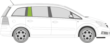 Afbeelding van Zijruit rechts Opel Zafira 